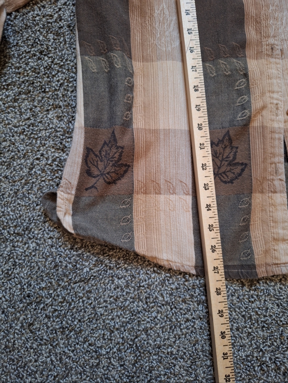 Northcrest Plaid Cotton Shirt in Tan and Brown - Picture 9 of 10